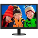 Monitor LED PHILIPS 233V5LHAB/00 (23" / 58.4cm, 1920 x 1080 @ 60Hz, LED Backlight, 1.000:1, 10.000.000:1 (SCR), 170/160, 5ms, VGA, HDMI, Speakers 2.0W x 2, 24 months) Black
