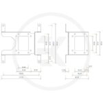 EK-UNI Pump Bracket (140mm FAN) Vertical, mounting adapter - Image 2