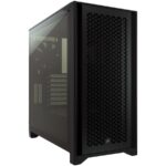 Corsair 4000D Airflow Tempered Glass Mid-Tower, Black