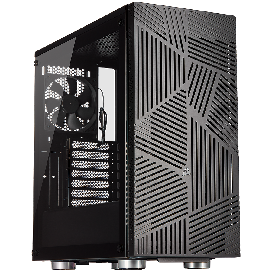 210701130922750496 Corsair 275R Airflow Tempered Glass Mid-Tower Gaming Case, Black - Image 1