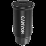 Аксесоари за автомобили CANYON Canyon C-20, PD 20W Pocket size car charger, input: DC12V-24V, output: PD20W, support iPhone12 PD fast charging, Compliant with CE RoHs , Size: 50.6*23.4*23.4, 18g, Black