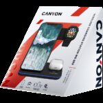 Безжични зарядни CANYON CANYON wireless charger WS-303 15W 3in1 Black - Image 6