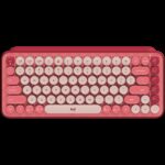 LOGITECH POP Keys Bluetooth Mechanical Keyboard - HEARTBREAKER ROSE - US INT'L