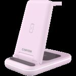 Безжични зарядни CANYON CANYON wireless charger WS-304 15W 3in1 Iced Pink - Image 2