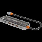 USB хъб CANYON CANYON hub DS-13 7in1 4k USB-C Transparent Space Grey - Image 3