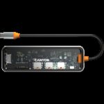 USB хъб CANYON CANYON hub DS-13 7in1 4k USB-C Transparent Space Grey - Image 5