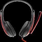 CANYON PC headset HSC-1 PC Mic Flat 2m Black Red - Image 2