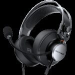 COUGAR VM410 Iron, 53mm Graphene Diaphragm Drivers, 9.7mm Noise Cancellation Microphone, Volume Control and Microphone Switch Control, 259g Ultra Lightweight Suspended Leatherlike Headband Design