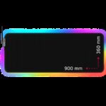 Lorgar Steller 919, Gaming mouse pad, High-speed surface, anti-slip rubber base, RGB backlight, USB connection, Lorgar WP Gameware support, size: 900mm x 360mm x 3mm, weight 0.635kg