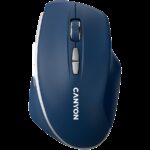CANYON MW-21, 2.4 GHz  Wireless mouse ,with 7 buttons, DPI 800/1200/1600, Battery: AAA*2pcs,Blue,72*117*41mm, 0.075kg