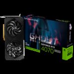 Gainward GeForce RTX 4070 Super Ghost 12GB GDDR6X, 192 bit, 1x HDMI 2.1, 3x DP 1.4a, 2 Fan, 1x 16-pin power connector, recommended PSU 750W, NED407S019K9-1043B