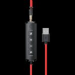 CANYON PC headset HS-07 PC Mic 3.5/USB Flat 2.8m Black - Image 5