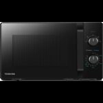 Microwave oven, volume 20L, mechanical control, 800W, 5 power levels, LED lighting, defrosting, cooking end signal, black