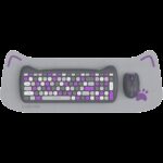CANYON HSET-W6 EN Keyboard+Mouse Kitty Edition AAA+АА Wireless Violet
