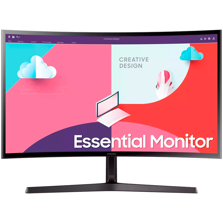240528160013586647 Monitor LED Samsung LS24C366EAUXEN S36C, 24" FHD Curved 1800R 16:9 (1920x1080) VA 75Hz, 250 cd/㎡, 3000:1, 4ms, 178/178, FS, 1xVGA 1xHDMI, Tilt, Y-Stand, VESA 75x75, 2Y - Image 1