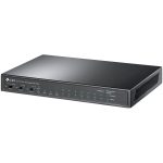 Мрежов Комутатор TP-LINK 8-port 10/100Mbps Unmanaged PoE switch with 2 Gigabit RJ45 + 1 Gigabit SFP uplink ports, 8 802.3af/at PoE port, Power budget up to 124W, support 250m Extend Mode, Isolation Mode and PoE Auto Recovery Mode. 