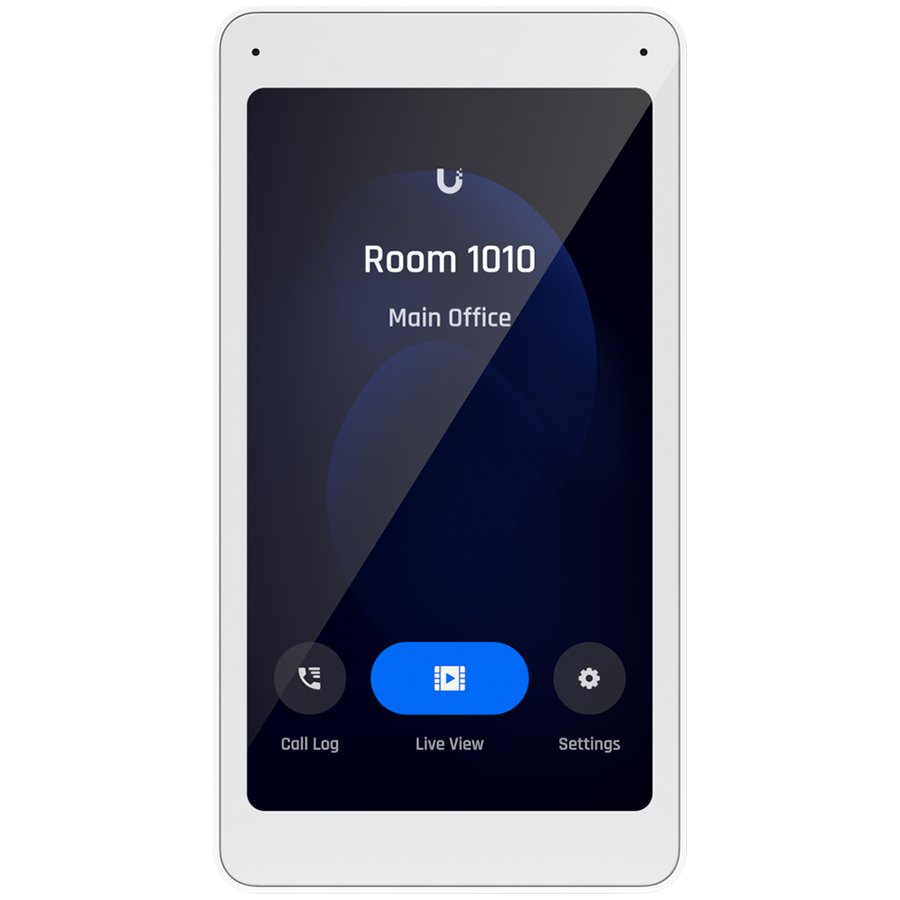 240809140026221628 Intercom Panel UBIQUITI Ubiquiti UA-Intercom-Viewer Display that pairs with the Access Intercom for visitor screening and remote access control, to mount in multiple locations throughout your building. - Image 1