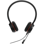 VC Headsets JABRA JABRA EVOLVE 30 II MS Stereo USB Headband, Noise cancelling, USB and 3.5 connectivity, with mute-button and volume control on the cord, with leather ear cushion, Microsoft optimized