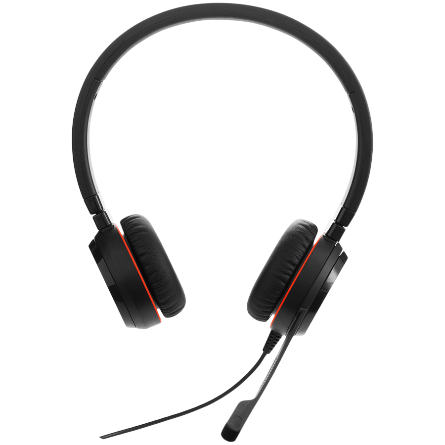240821120011866231 VC Headsets JABRA JABRA EVOLVE 30 II MS Stereo USB Headband, Noise cancelling, USB and 3.5 connectivity, with mute-button and volume control on the cord, with leather ear cushion, Microsoft optimized - Image 1