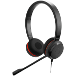 VC Headsets JABRA JABRA EVOLVE 30 II MS Stereo USB Headband, Noise cancelling, USB and 3.5 connectivity, with mute-button and volume control on the cord, with leather ear cushion, Microsoft optimized - Image 2