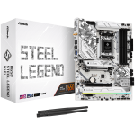 ASROCK MB Desktop B650 Steel Legend, AM5, 4x DDR5, 1x PCIe 5.0 x16, 1x PCIe 3.0 x16, 1x PCIe 4.0 x1  1x Blazing M.2(PCIe Gen5x4), 2x Hyper M.2(PCIe Gen4x4), 2x SATA3 6.0 Gb/s, 1x HDMI, 1x DP, 2.5G LAN, 802.11ax Wi-Fi 6E + BT