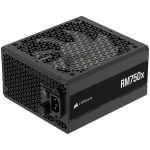 Corsair RMx Series, RM750x, 750 Watt, ATX 3.1, Cybenetics Gold Certified, Fully Modular Power Supply