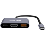 USB хъб CANYON CANYON hub DS-4 3in1 USB-C Grey - Image 2