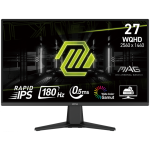 LED Монитор MSI MSI MAG 275QF Gaming Monitor, 27" 180Hz, WQHD (2560x1440) 16:9, Rapid IPS Anti-glare, 0.5ms, 300nits, 1000:1, 178°/178°, Adaptive-Sync, Adjustable Stand, 1x DP, 2x HDMI, 3Y Warranty