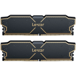 Lexar 32GB Kit (2x16GB) THOR DDR5 6000 CL38 1.3V Memory with heatsink, Dual pack, Black Color