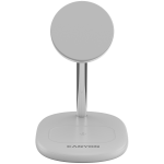 Безжични зарядни CANYON CANYON wireless charger WCS-205 15W Qi2 2in1 w/o adapter White - Image 2