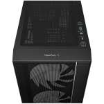 DeepCool MATREXX55 MESH V4 C, Mid Tower, Mini-ITX/Micro-ATX/ATX, 1xUSB3.0, 1x Type-C, 1xAudio, LED Button, 3x140mm ARGB Fans, 1x120mm ARGB Fan, ARGB LED Strip, Tempered Glass, Mesh Panel, Black, R-MATREXX55-BCAGA4-G-4 - Image 3