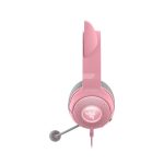 Kraken Kitty V2 - Pink, Gaming headset, Kitty Ears, Stream Reactive Lighting, HyperClear Cardioid Mic, 40 mm TriForce Drivers, Built into the earcups microphone, Razer Chroma RGB (Ear and Earcups), Surround sound: Only available on Windows 10 64-bit - Image 3