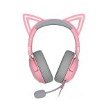 Kraken Kitty V2 - Pink, Gaming headset, Kitty Ears, Stream Reactive Lighting, HyperClear Cardioid Mic, 40 mm TriForce Drivers, Built into the earcups microphone, Razer Chroma RGB (Ear and Earcups), Surround sound: Only available on Windows 10 64-bit - Image 4